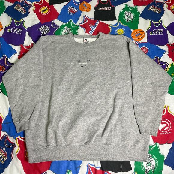 Vintage 1990s Nike Air Center Swoosh Crewneck / Sweater - Picture 1 of 6